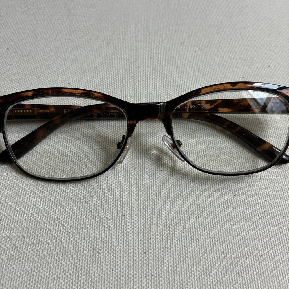 Foster Grant Cleo Tortoise Brown Eyeglasses Frames